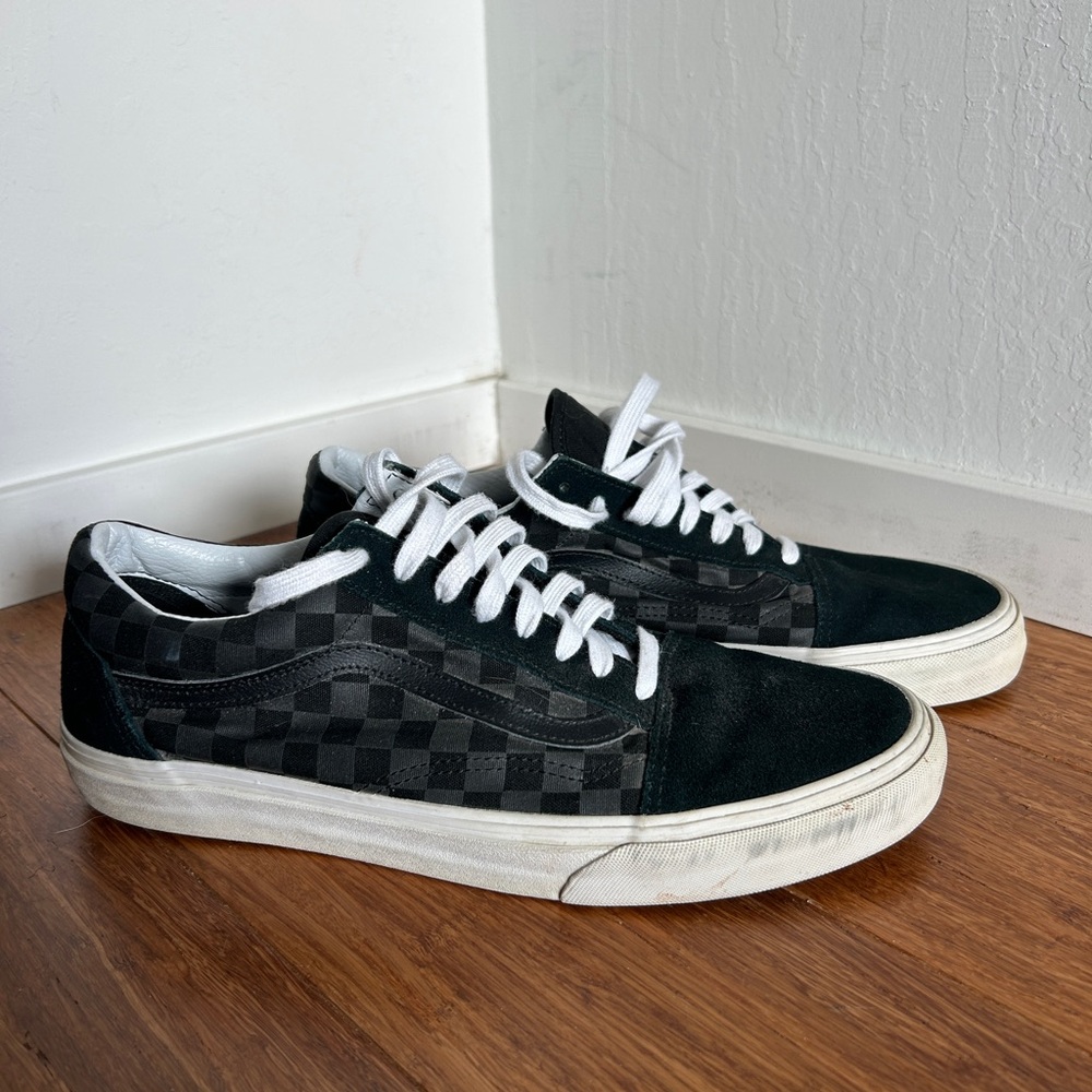 Black Checkered Vans Men